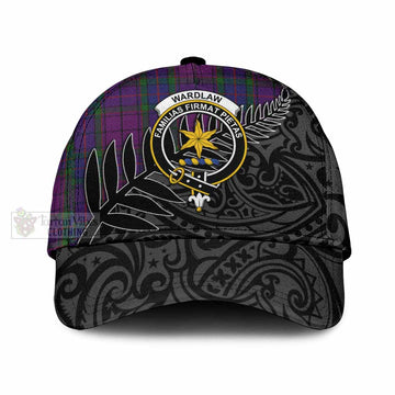 Wardlaw Tartan Classic Cap with New Zealand Silver Fern Half Style