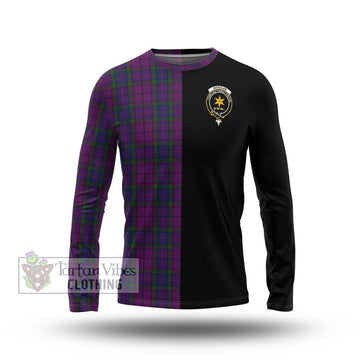 Wardlaw Tartan Long Sleeve T-Shirt with Family Crest and Half Of Me Style