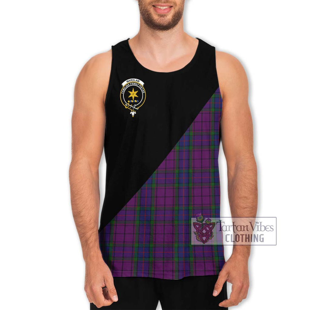 Wardlaw Tartan Men's Tank Top with Family Crest and Military Logo Style Men - Tartanvibesclothing Shop