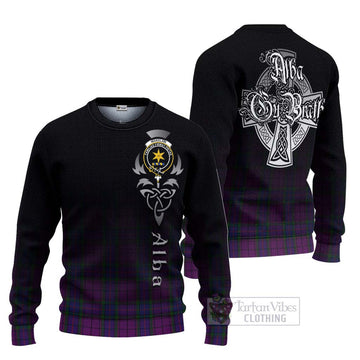 Wardlaw Tartan Ugly Sweater Featuring Alba Gu Brath Family Crest Celtic Inspired