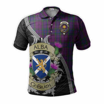 Wardlaw Tartan Family Crest Polo Shirt Lion Rampant Royal Thistle Shield Celtic Inspired Kid - Tartan Vibes Clothing