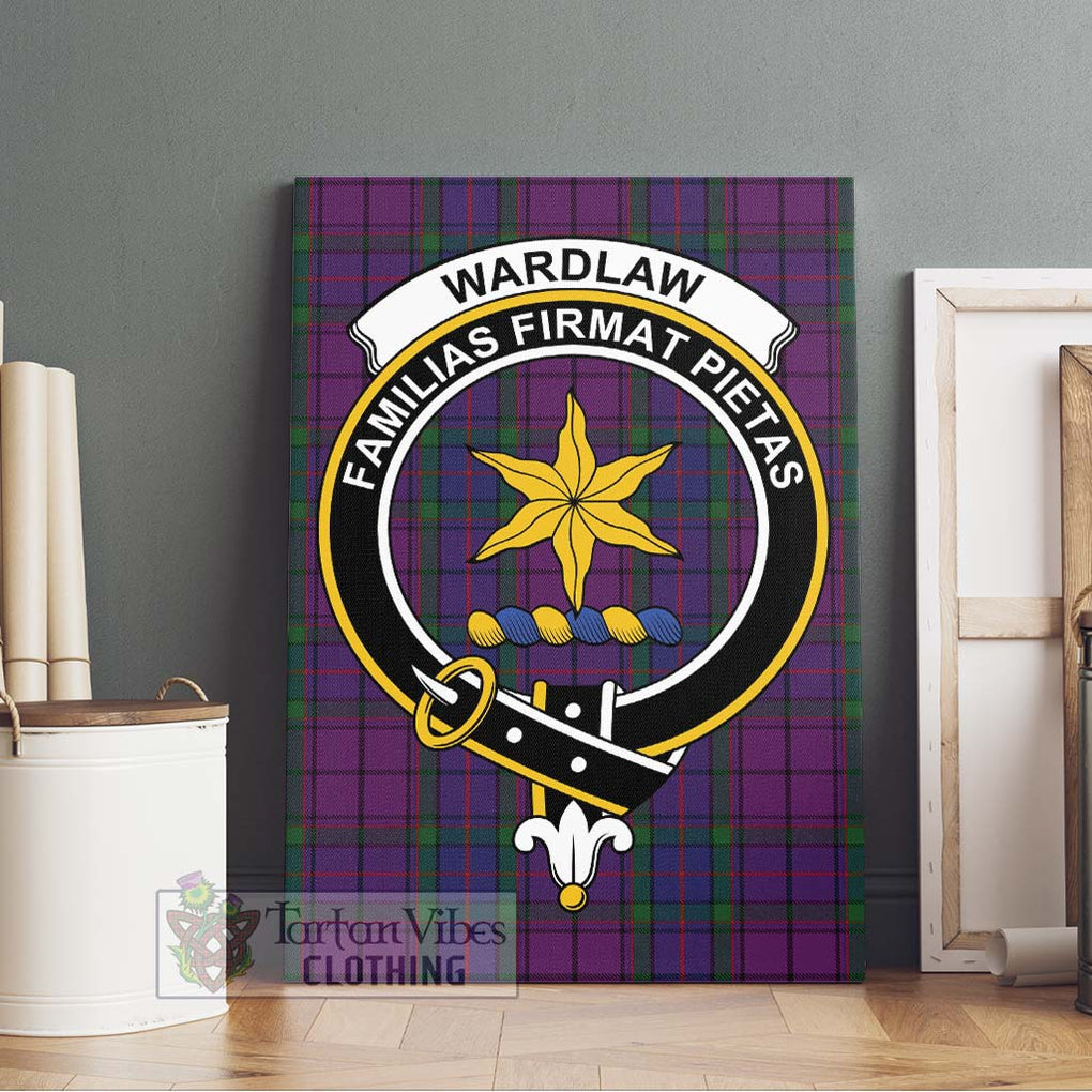 Wardlaw Tartan Canvas Print Wall Art with Family Crest Without Frame - Tartan Vibes Clothing