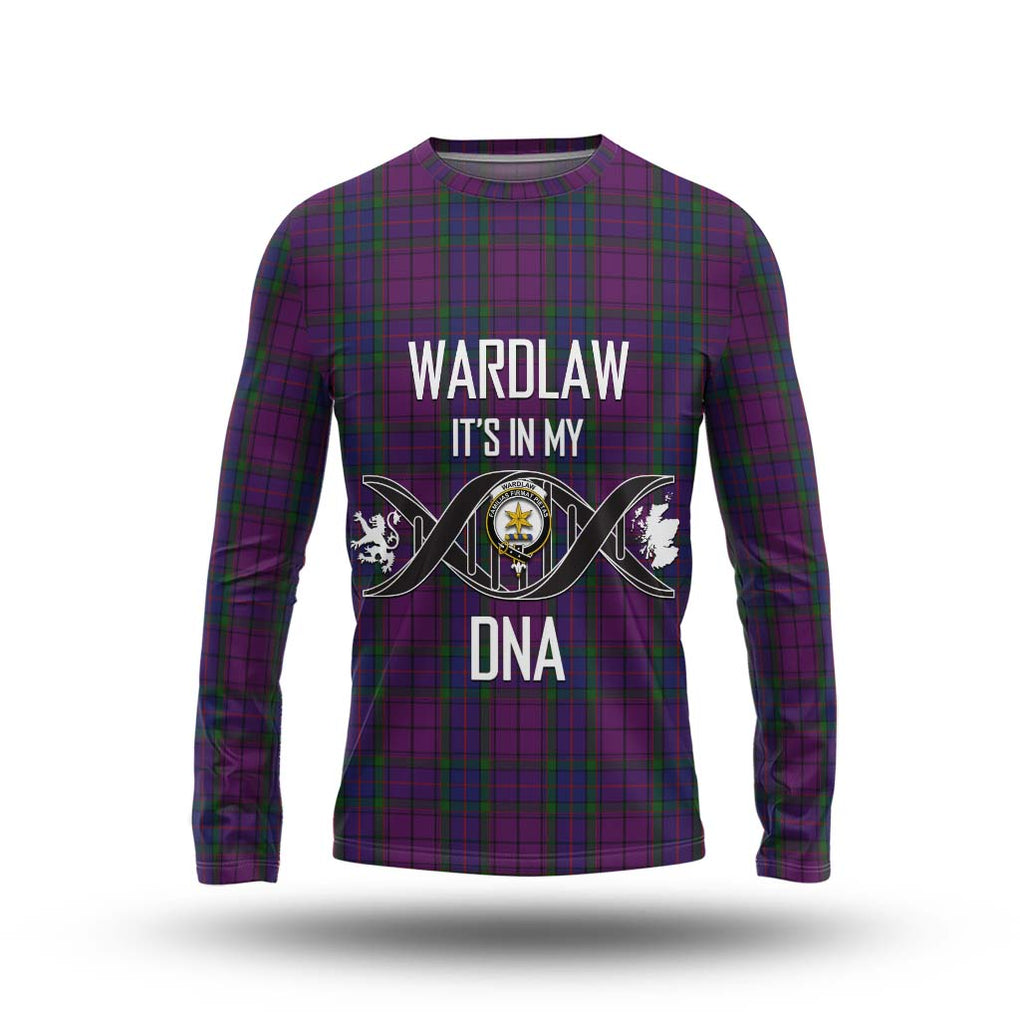 Wardlaw Tartan Long Sleeve T-Shirt with Family Crest DNA In Me Style Unisex - Tartanvibesclothing Shop