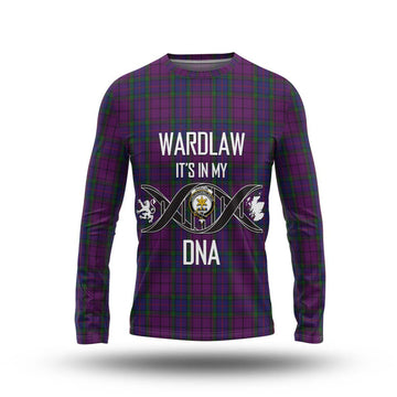 Wardlaw Tartan Long Sleeve T-Shirt with Family Crest DNA In Me Style