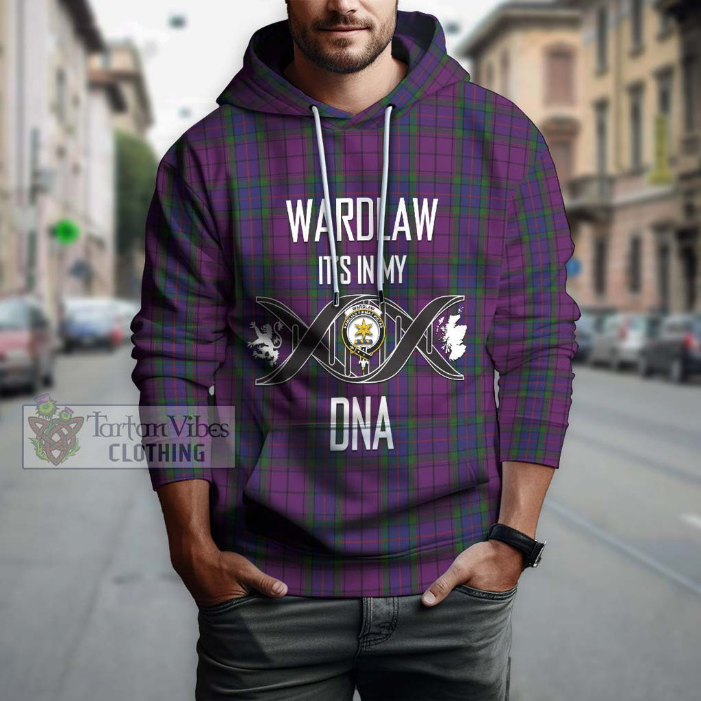 Wardlaw Tartan Hoodie with Family Crest DNA In Me Style Pullover Hoodie - Tartanvibesclothing Shop