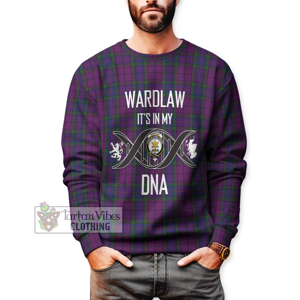 Wardlaw Tartan Sweatshirt with Family Crest DNA In Me Style Unisex - Tartanvibesclothing Shop