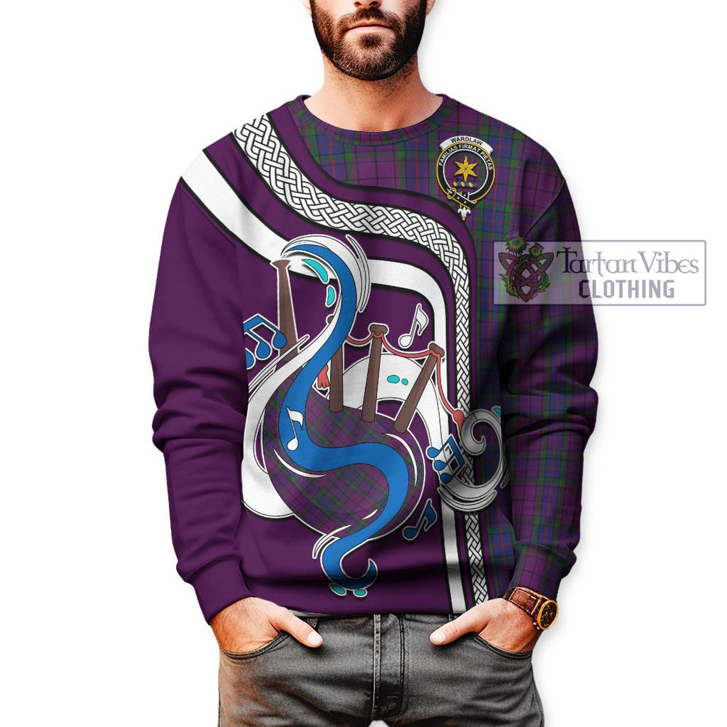 Tartan Vibes Clothing Wardlaw Tartan Sweatshirt with Epic Bagpipe Style