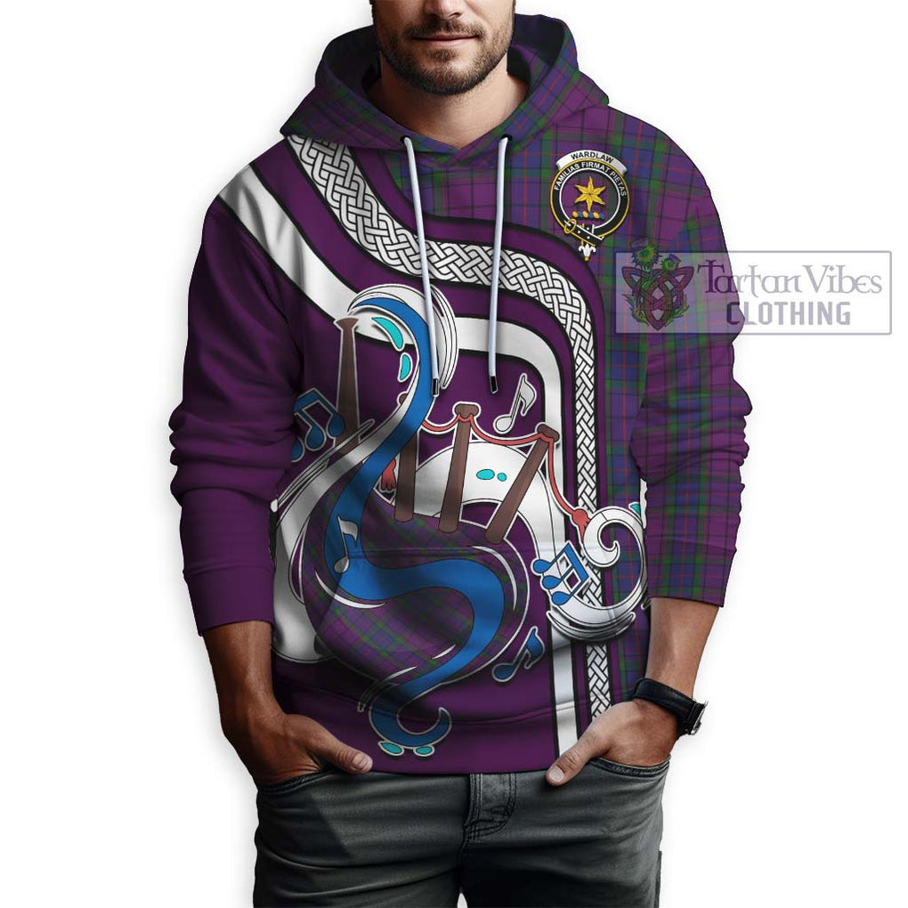 Wardlaw Tartan Hoodie with Epic Bagpipe Style Zip Hoodie - Tartanvibesclothing Shop