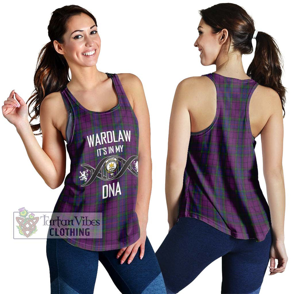 Wardlaw Tartan Women's Racerback Tanks with Family Crest DNA In Me Style 4XL - Tartanvibesclothing Shop