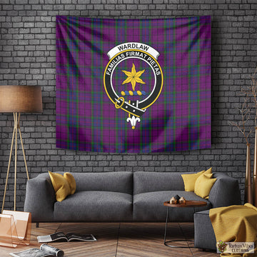 Wardlaw Tartan Tapestry Wall Hanging and Home Decor for Room with Family Crest