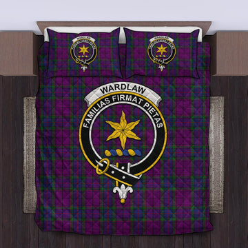 Wardlaw Tartan Quilt Bed Set with Family Crest