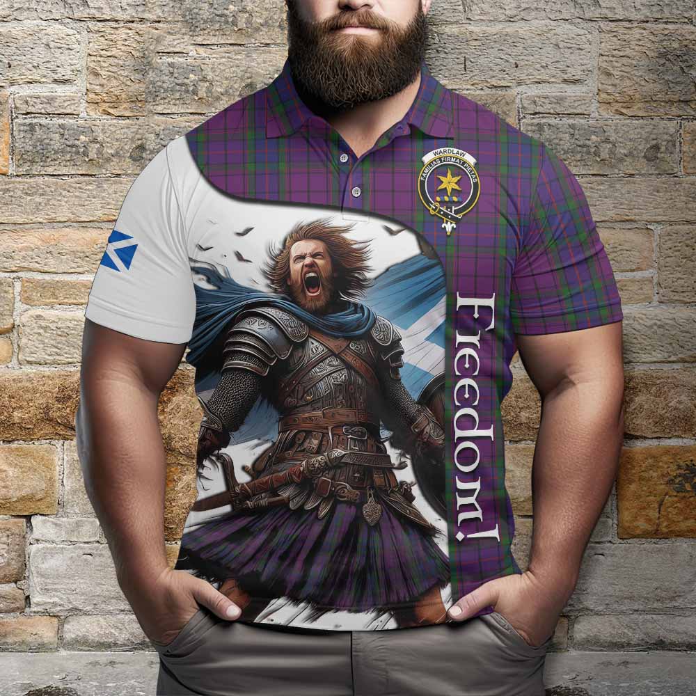 Tartan Vibes Clothing Wardlaw Crest Tartan Polo Shirt Inspired by the Freedom of Scottish Warrior