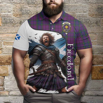 Wardlaw Crest Tartan Polo Shirt Inspired by the Freedom of Scottish Warrior