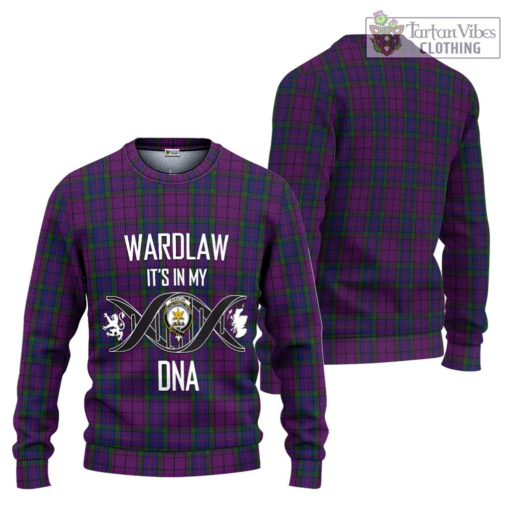 Wardlaw Tartan Knitted Sweater with Family Crest DNA In Me Style Unisex - Tartanvibesclothing Shop