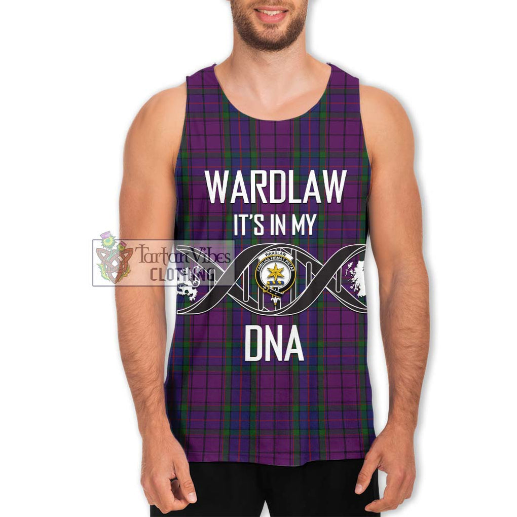 Wardlaw Tartan Men's Tank Top with Family Crest DNA In Me Style Men - Tartanvibesclothing Shop