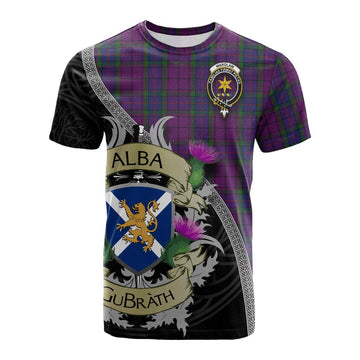 Wardlaw Tartan Family Crest Cotton T-shirt Lion Rampant Royal Thistle Shield Celtic Inspired Kid's Shirt - Tartan Vibes Clothing