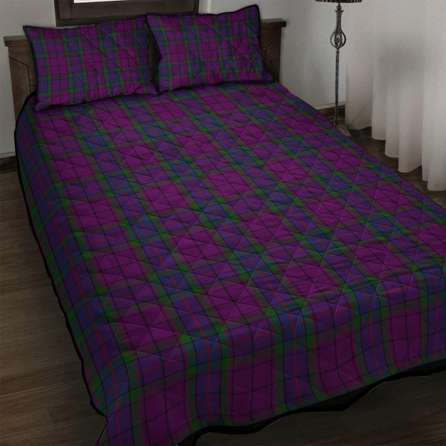 Wardlaw Tartan Quilt Bed Set - Tartanvibesclothing Shop