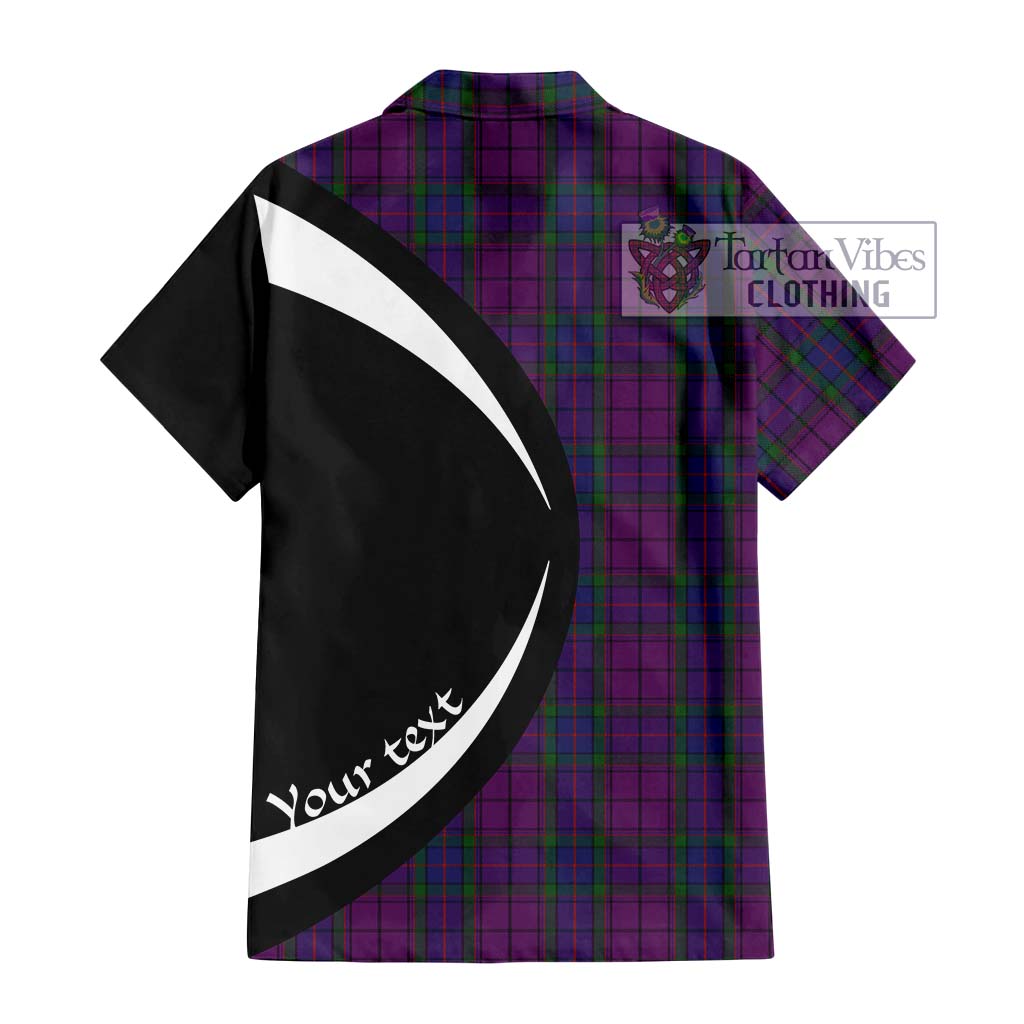 Tartan Vibes Clothing Wardlaw Tartan Short Sleeve Button Up with Family Crest Circle Style