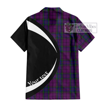 Wardlaw Tartan Short Sleeve Button Up with Family Crest Circle Style