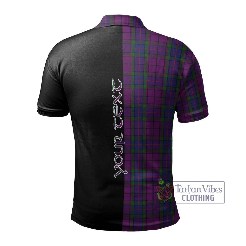 Wardlaw Tartan Polo Shirt with Family Crest and Half Of Me Style - Tartanvibesclothing Shop