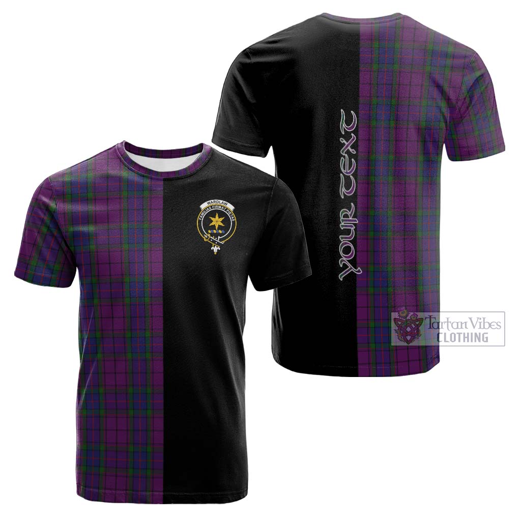 Tartan Vibes Clothing Wardlaw Tartan Cotton T-shirt with Family Crest and Half Of Me Style