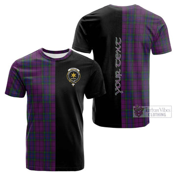 Wardlaw Tartan Cotton T-shirt with Family Crest and Half Of Me Style