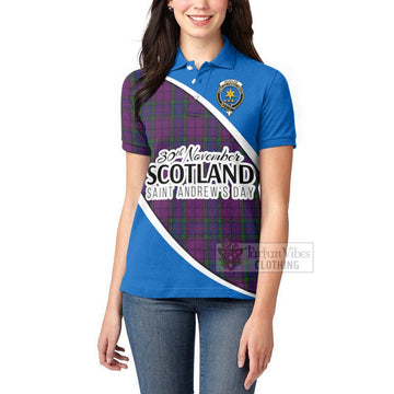 Wardlaw Family Crest Tartan Women's Polo Shirt Celebrate Saint Andrew's Day in Style