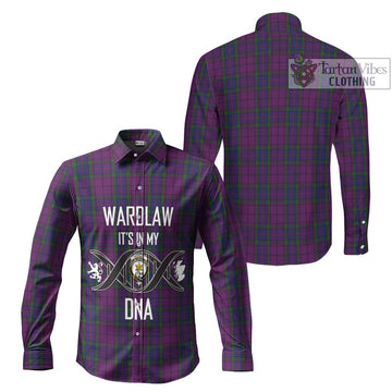 Wardlaw Tartan Long Sleeve Button Shirt with Family Crest DNA In Me Style