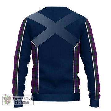 Wardlaw Tartan Ugly Sweater with Family Crest and Lion Rampant Vibes Sport Style