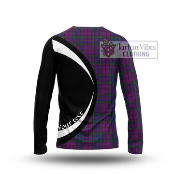 Wardlaw Tartan Long Sleeve T-Shirt with Family Crest Circle Style