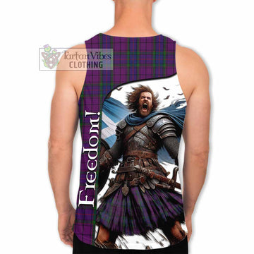 Wardlaw Crest Tartan Men's Tank Top Inspired by the Freedom of Scottish Warrior