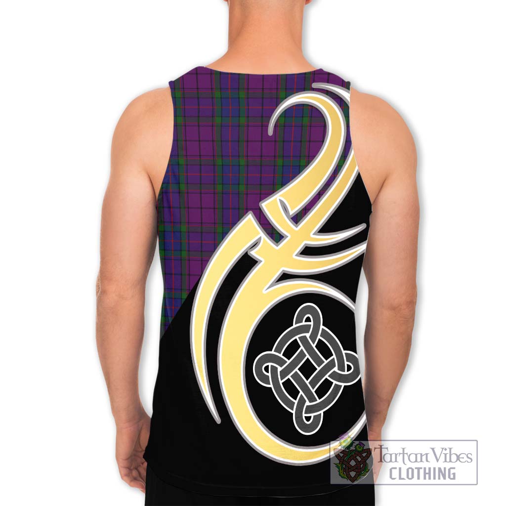 Wardlaw Tartan Men's Tank Top with Family Crest and Celtic Symbol Style - Tartan Vibes Clothing