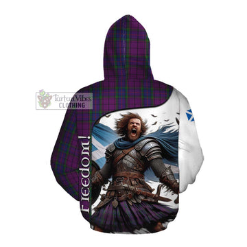 Wardlaw Crest Tartan Cotton Hoodie Inspired by the Freedom of Scottish Warrior