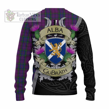Wardlaw Tartan Family Crest Knitted Sweater Lion Rampant Royal Thistle Shield Celtic Inspired - Tartan Vibes Clothing