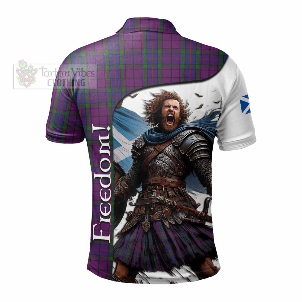 Tartan Vibes Clothing Wardlaw Crest Tartan Polo Shirt Inspired by the Freedom of Scottish Warrior