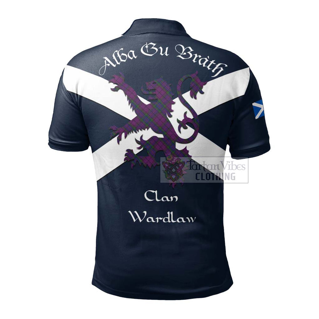 Tartan Vibes Clothing Wardlaw Tartan Lion Rampant Polo Shirt – Proudly Display Your Heritage with Alba Gu Brath and Clan Name