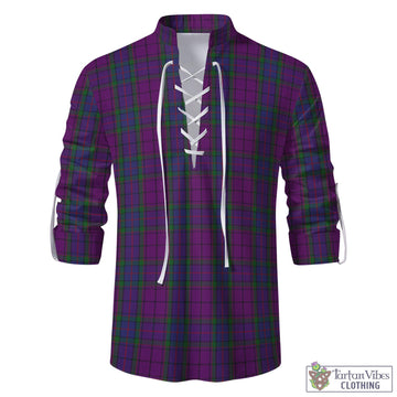 Wardlaw Tartan Men's Scottish Traditional Jacobite Ghillie Kilt Shirt