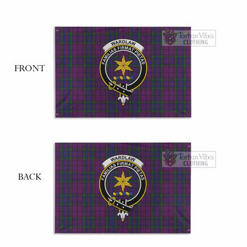 Wardlaw Tartan House Flag with Family Crest