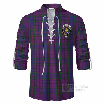 Wardlaw Tartan Ghillie Kilt Shirt with Family Crest DNA In Me Style