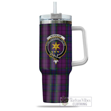 Wardlaw Tartan and Family Crest Tumbler with Handle