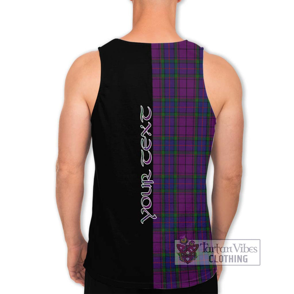 Wardlaw Tartan Men's Tank Top with Family Crest and Half Of Me Style - Tartanvibesclothing Shop