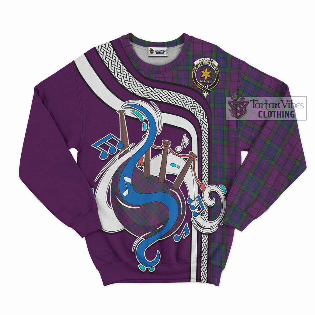 Tartan Vibes Clothing Wardlaw Tartan Sweatshirt with Epic Bagpipe Style