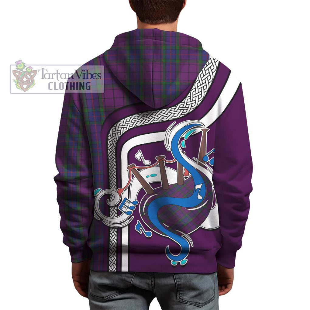 Wardlaw Tartan Hoodie with Epic Bagpipe Style - Tartanvibesclothing Shop