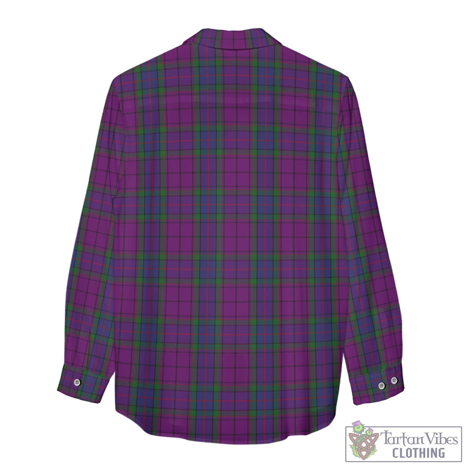 Tartan Vibes Clothing Wardlaw Tartan Womens Casual Shirt with Family Crest