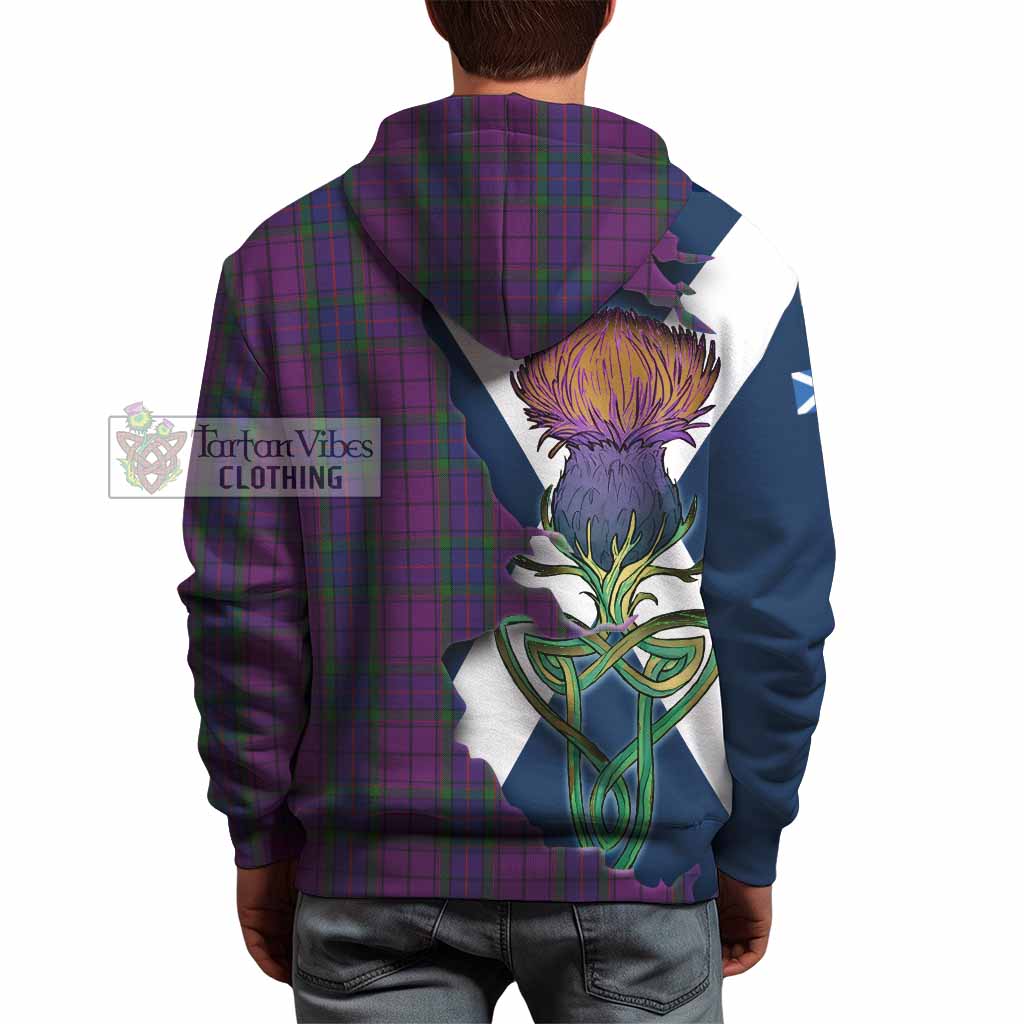 Wardlaw Tartan Family Crest Hoodie Scottish Thistle Celtic Inspired - Tartan Vibes Clothing