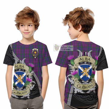 Wardlaw Tartan Family Crest Kid T-Shirt Lion Rampant Royal Thistle Shield Celtic Inspired - Tartan Vibes Clothing