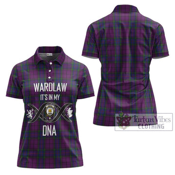 Wardlaw Tartan Women's Polo Shirt with Family Crest DNA In Me Style