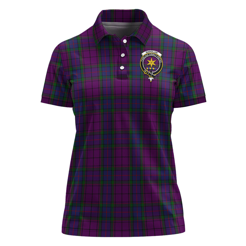 Wardlaw Tartan Polo Shirt with Family Crest For Women - Tartan Vibes Clothing