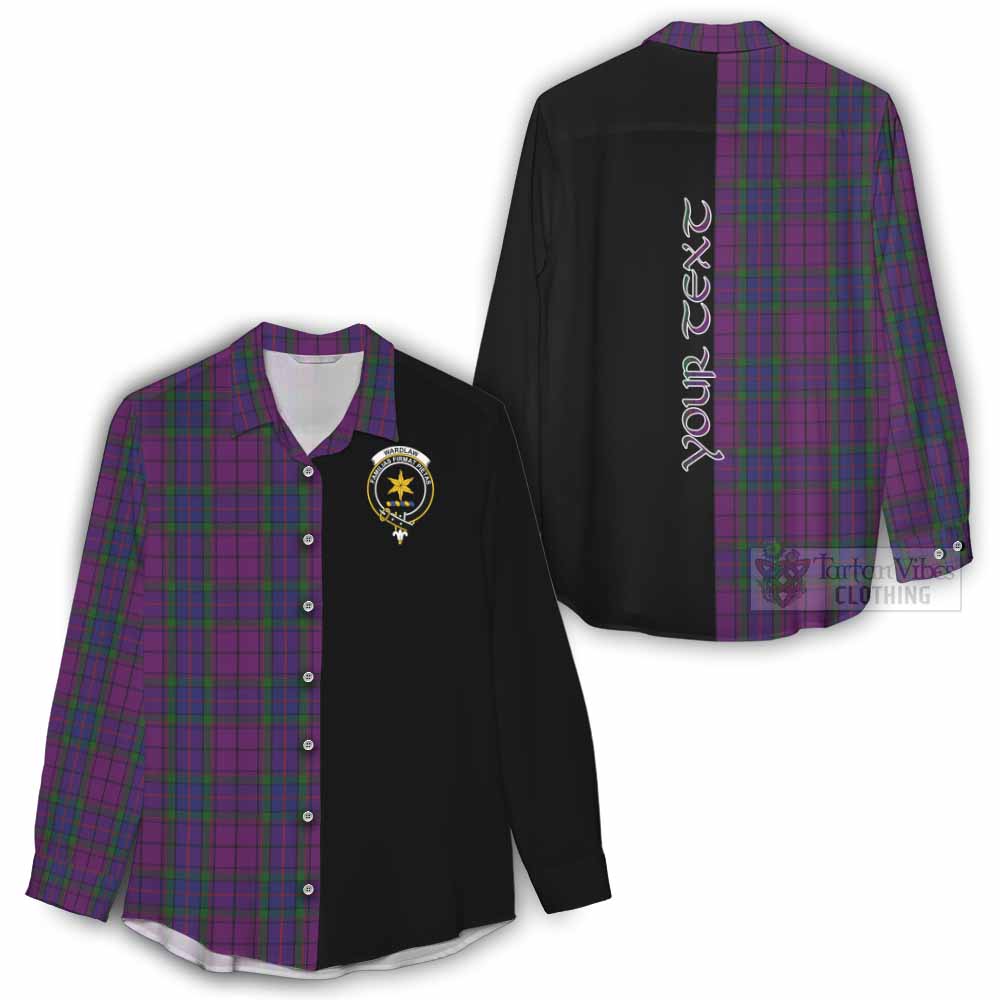 Tartan Vibes Clothing Wardlaw Tartan Women's Casual Shirt with Family Crest and Half Of Me Style