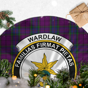 Wardlaw Tartan Christmas Tree Skirt with Family Crest